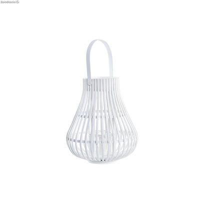 Lampa DKD Home Decor Biały Wielokolorowy Metal Bambus Szkło Miejska 30 x 40 cm 2