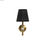 Lampa ścienna DKD Home Decor 25W Czarny Złoty Metal Poliester 220 V (15 x 23 x 3 - 2
