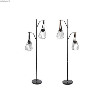 Lampa Stojąca DKD Home Decor 55 x 25 x 150 cm Czarny Metal Poliuretan 220 V 50 W