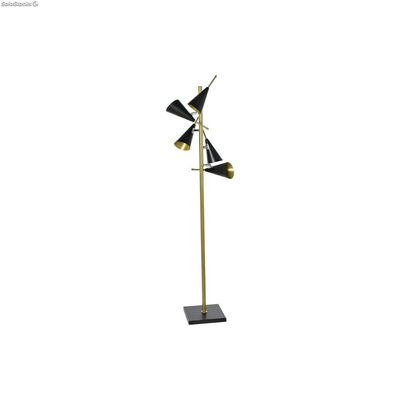 Lampa Stojąca DKD Home Decor Czarny Złoty Metal Nowoczesny (36 x 36 x 160 cm)