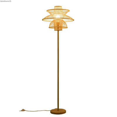 Lampa Stojąca DKD Home Decor Poliester Bambus (50 x 50 x 168 cm)