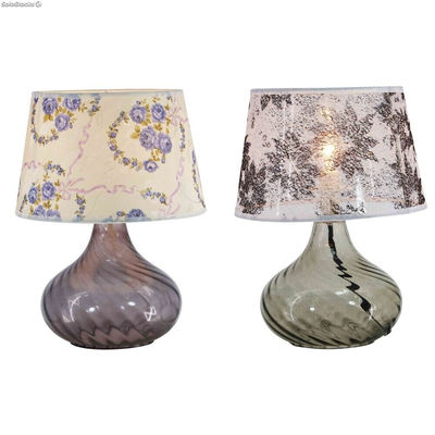 Lampa stołowa DKD Home Decor 25 x 25 x 33,5 cm Szkło Wielokolorowy 220 V 25 W (2