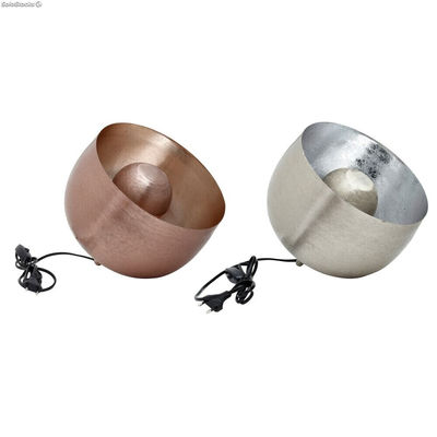 Lampa stołowa DKD Home Decor 28 x 28 x 24 cm Srebrzysty Złoty Aluminium 220 V 50