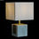 Lampa stołowa DKD Home Decor Biały Poliester Marmur Złoty (26 x 26 x 43 cm) - 2