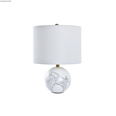 Lampa stołowa DKD Home Decor Biały Złoty Metal 50 W 220 V 36 x 36 x 52 cm