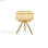 Lampa stołowa DKD Home Decor Brązowy Poliester Biały Bambus (36 x 36 x 48 cm) - 2