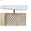 Lampa stołowa DKD Home Decor Brązowy Poliester Biały Drewno mango 50 W (33 x 12 - 4