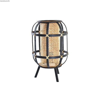 Lampa stołowa DKD Home Decor Czarny Brązowy Kolonialny 220 V 50 W (31 x 31 x 51