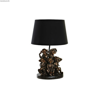 Lampa stołowa DKD Home Decor Czarny Złoty Poliester Żywica Małpa (31 x 31 x 48 c