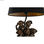 Lampa stołowa DKD Home Decor Czarny Złoty Poliester Żywica Małpa (31 x 31 x 48 c - 3