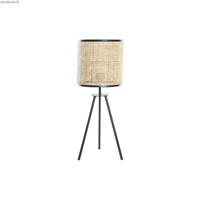 Lampa stołowa DKD Home Decor Naturalny Czarny 220 V 50 W (25 x 25 x 63 cm)