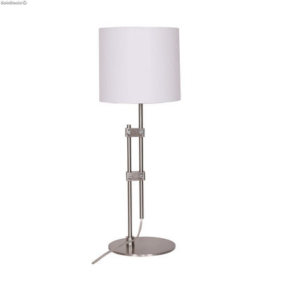 Lampa stołowa DKD Home Decor Srebrzysty Metal Biały Nowoczesny (23 x 23 x 64 cm)