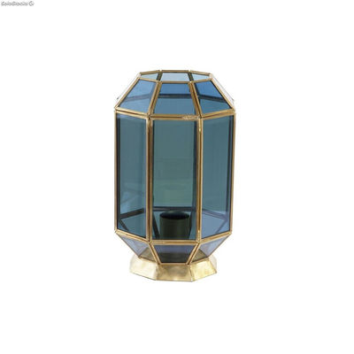 Lampa stołowa DKD Home Decor Szkło Niebieski Złoty 220 V Mosiądz 50 W Nowoczesny