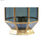 Lampa stołowa DKD Home Decor Szkło Niebieski Złoty 220 V Mosiądz 50 W Nowoczesny - 4