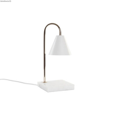 Lampa stołowa DKD Home Decor Złoty Biały (15 x 15 x 33 cm)