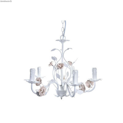 Lampa Sufitowa DKD Home Decor 25W Różowy Biały 220 V (49 x 47 x 37 cm)