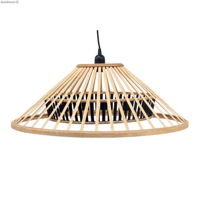 Lampa Sufitowa DKD Home Decor Brązowy Bambus 50 W (60 x 60 x 21 cm)