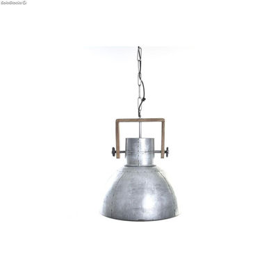 Lampa Sufitowa DKD Home Decor Brązowy Srebrzysty Metal Drewno mango 50 W 40 x 40