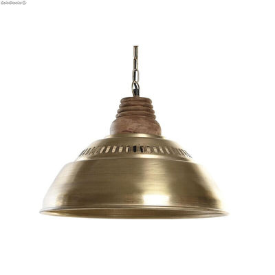 Lampa Sufitowa DKD Home Decor Brązowy Złoty Żelazo Drewno mango 50 W 43 x 43 x 3
