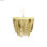 Lampa Sufitowa DKD Home Decor Metal Brązowy Żółty 50 W Drewno MDF (35 x 35 x 95 - 3