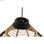 Lampa Sufitowa DKD Home Decor Rattan Dwuowy 50 W (41 x 41 x 21 cm) - 3