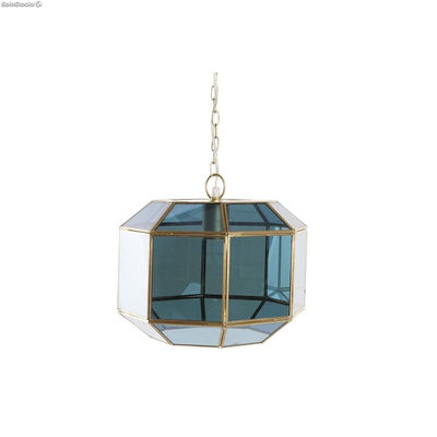 Lampa Sufitowa DKD Home Decor Szkło Niebieski Złoty Mosiądz 50 W (29 x 31 x 23 c