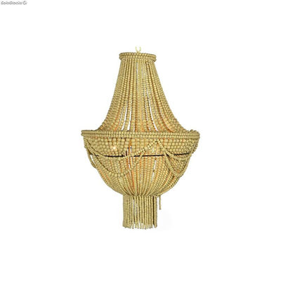 Lampa Sufitowa DKD Home Decor Żółty Brązowy Metal Drewno MDF 40 W 50 x 50 x 73 c