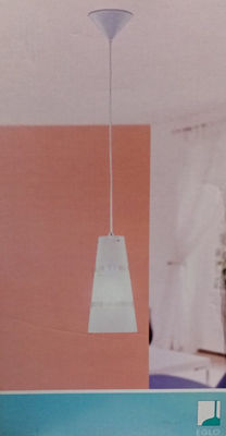 Lampa wisząca 1xe27 szklany biały klosz-outlet - Zdjęcie 3