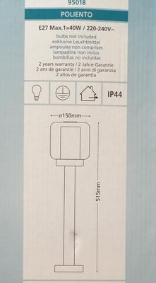 Lampa zewnętrzna- słupek poliento eglo 95018 - Zdjęcie 3