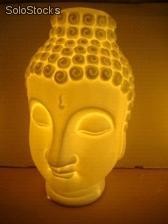 Lâmpada Buda pequeno porcelana