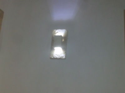 lampada da parete in pietra leccese luce soffusa 3w led a pannocchia - Foto 2