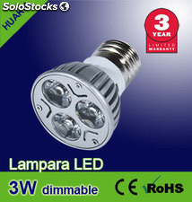 Lâmpada de LED 3W ( Regulables）