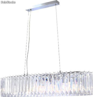 lâmpada de suspensão laminas transparentes 5 e27