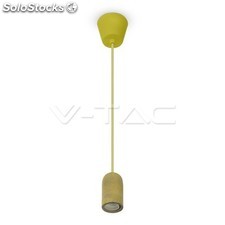 Lampadario con portalampada beige supporto di calcestruzzo v-tac vt-7668 3750