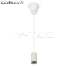 Lampadario con portalampada bianco supporto di calcestruzzo v-tac vt-7668 3746