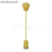Lampadario con portalampada giallo supporto di calcestruzzo v-tac vt-7668 3745