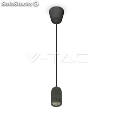 Lampadario con portalampada nero supporto di calcestruzzo v-tac vt-7668 3747