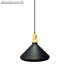 Lampadario con portalampada nero top moderno legno v-tac vt-75356 3764