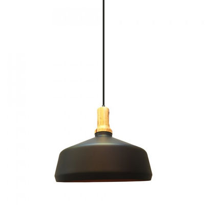 Lampadario con portalampada nero top moderno legno v-tac vt-75456 3766