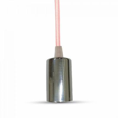 Lampadario con portalampada rosa cromo v-tac vt-7338 - 3792