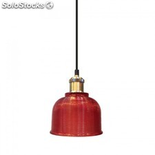 Lampadario con portalampada rosso vetro e metallo v-tac vt-7150 3731