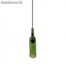 Lampadario con portalampada verde forma di bottiglia v-tac vt-7558 3767