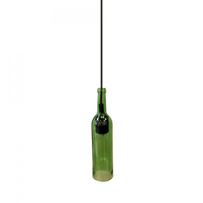 Lampadario con portalampada verde forma di bottiglia v-tac vt-7558 3767