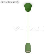 Lampadario con portalampada verde supporto di calcestruzzo v-tac vt-7668 3742