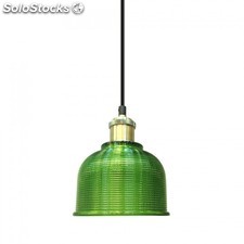 Lampadario con portalampada verde vetro e metallo v-tac vt-71506 3734