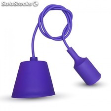 Lampadario con portalampada viola linea &#39;silicone&#39; v-tac vt-7228 3483