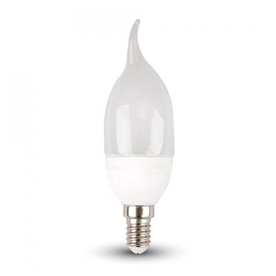 Lampadina led 4W E14 candela fiamma smd bulbo vt-1818TP - bianco freddo - 4354