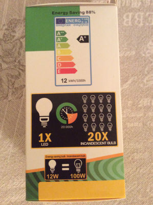 Lampadina led bulb 8/10 watt luce calda e27 - Foto 2