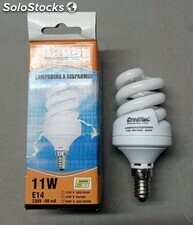 Lampadina Spirale E14 11 w luce bianca 6500KÂ° Set 10 Pz. Credit super