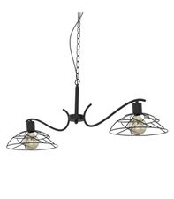 Lámpara 2 luces modelo Farrel acabado negro 40 cm(alto) 103 cm(ancho) 30 cm